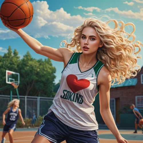 woman's basketball,sports girl,basketball player,basketball,wall & ball sports,playing sports,streetball,women's basketball,outdoor basketball,sports jersey,street sports,nba,sports,puma,michael jordan,ball sports,sports uniform,girls basketball,sporty,basketball moves,Illustration,Realistic Fantasy,Realistic Fantasy 25