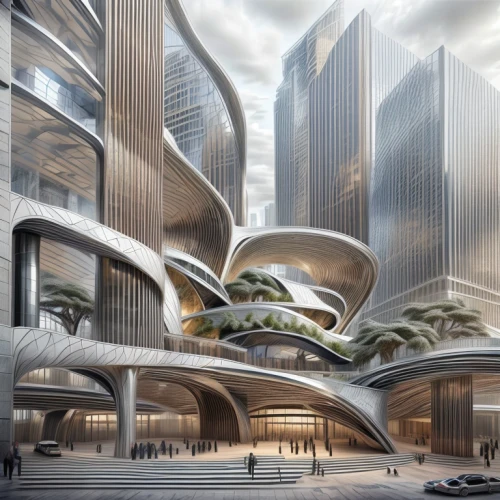 futuristic architecture,futuristic art museum,futuristic landscape,hudson yards,hongdan center,sky space concept,santiago calatrava,the dubai mall entrance,calatrava,tianjin,chinese architecture,soumaya museum,3d rendering,chongqing,kirrarchitecture,zhengzhou,walt disney concert hall,archidaily,disney concert hall,urban design