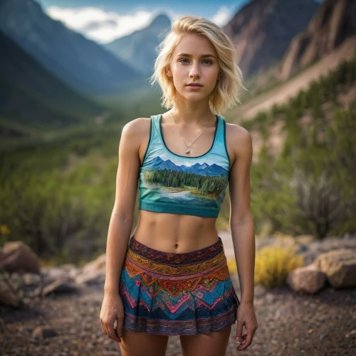 tie dye,crop top,girl on the dune,turquoise,mountain guide,arizona,southwestern,liberty cotton,hike,tribal,inka,hippie fabric,color turquoise,women climber,pineapple top,boho,summer clothing,turquoise wool,photos on clothes line,colorful