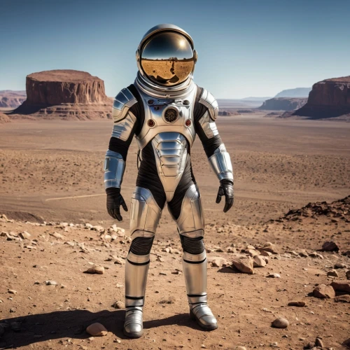 astronaut suit,spacesuit,space suit,space-suit,mission to mars,robot in space,protective suit,martian,astronaut helmet,mars probe,astronaut,digital compositing,red planet,spaceman,mars rover,astronautics,planet mars,dry suit,protective clothing,mars i,Photography,General,Realistic