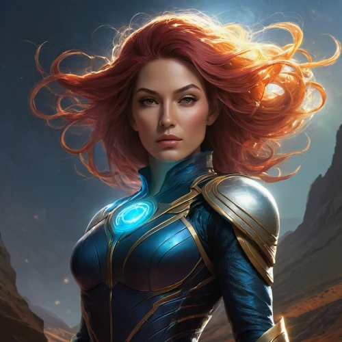 fantasy portrait,jaya,cg artwork,fantasy woman,symetra,head woman,merida,captain marvel,nova,medusa,sci fiction illustration,fantasy art,female warrior,world digital painting,zodiac sign libra,xmen,artemisia,eufiliya,solar,fantasia,Conceptual Art,Fantasy,Fantasy 16