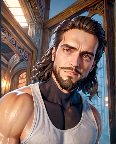 male character,male elf,greek god,lokportrait,poseidon god face,mullet,game character,the face of god,tangelo,husband,hercules,daddy,ken,facial hair,videogames,beard,edge muscle,the eyes of god,muscle icon,head icon,Anime,Anime,General