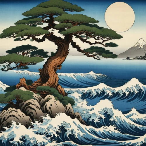 cool woodblock images,japanese art,the japanese tree,woodblock prints,japanese waves,oriental painting,japanese kuchenbaum,bonsai,japanese wave,sea landscape,tsukemono,kumano kodo,honzen-ryōri,japanese background,japan landscape,coastal landscape,landscape with sea,bonsai tree,pine tree,pine-tree