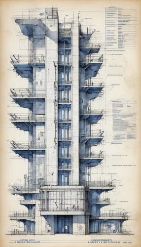 blueprint,kirrarchitecture,blueprints,architect plan,apartments,house drawing,multi-storey,apartment building,residential tower,high-rise building,an apartment,habitat 67,brutalist architecture,skyscraper,high-rise,bulding,condominium,arhitecture,balconies,highrise,Unique,Design,Blueprint