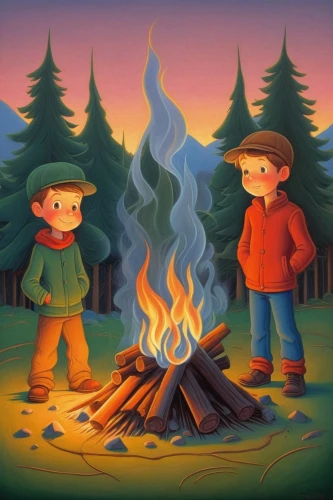 campfire,campfires,camp fire,forest fire,boy scouts,wildfires,wood fire,forest fires,boy scouts of america,fire wood,forest workers,camping,kids illustration,log fire,fires,scouts,campground,children's background,burned firewood,november fire,Illustration,Realistic Fantasy,Realistic Fantasy 26