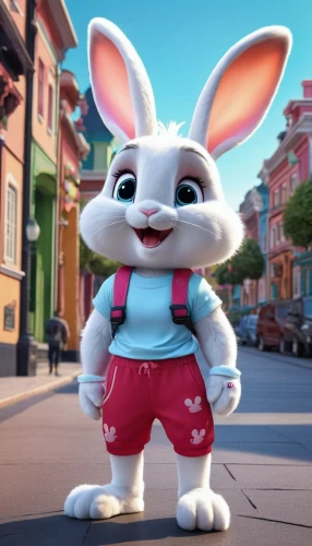 cute cartoon character,white bunny,bunny,mascot,jack rabbit,white rabbit,thumper,rebbit,no ear bunny,bunga,the mascot,rabbit,lima,little rabbit,little bunny,hop,coco,lilo,olaf,szymbark,Photography,General,Realistic