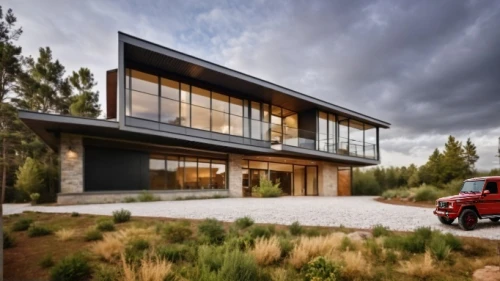 modern house,dunes house,modern architecture,timber house,smart house,buffalo plaid red moose,smart home,luxury property,luxury home,automotive exterior,cube house,eco-construction,garage door,beautiful home,modern style,contemporary,folding roof,cubic house,wooden house,residential house
