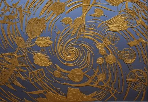 abstract gold embossed,gold paint strokes,gold paint stroke,gold foil art,gilding,art nouveau,gold leaf,whirlpool pattern,gold wall,art nouveau design,gold lacquer,motifs of blue stars,gold foil tree of life,wall panel,gold filigree,gold foil shapes,bronze wall,gold foil,woodcut,glass painting,Photography,General,Realistic