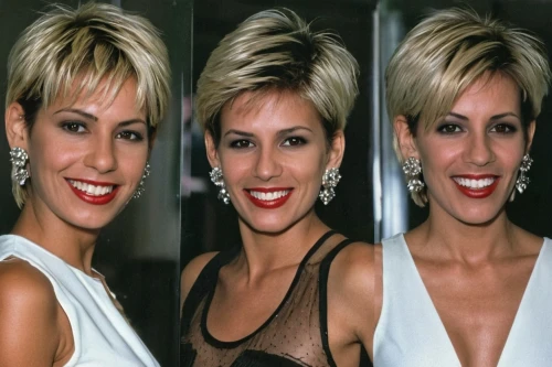 short blond hair,cosmetic dentistry,pixie-bob,aging icon,four seasons,triplet lily,pixie cut,image editing,tooth bleaching,gena rolands-hollywood,pretty woman,laurie 1,photo montage,image montage,k3,mohawk hairstyle,icon set,the style of the 80-ies,stages,natural cosmetic,Photography,General,Realistic