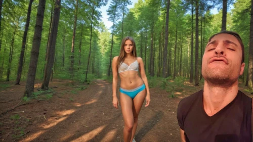green screen,in the forest,forest background,nature and man,aa,edit,golfvideo,forest walk,in photoshop,růže,tik tok,creative background,the woods,tiktok,holy forest,photoshop creativity,kapparis,mnohobarvý,stream,subcribe,Female,Eastern Europeans,Straight hair,Youth adult,M,Confidence,Underwear,Outdoor,Forest