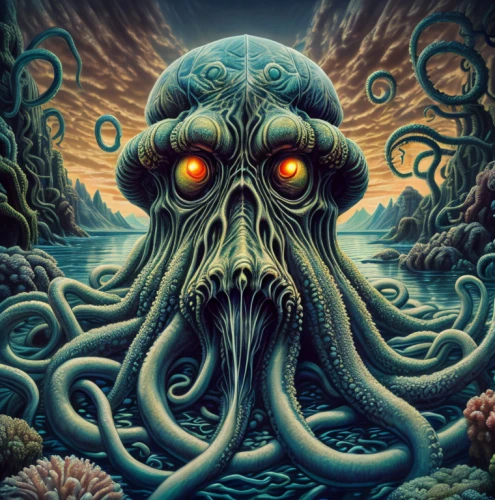 kraken,octopus,god of the sea,calamari,cephalopod,deep sea,sea god,sea monsters,polyp,three eyed monster,tentacles,bottom of the sea,cuthulu,the bottom of the sea,octopus tentacles,tentacle,undersea,molluscum,deep sea nautilus,water creature