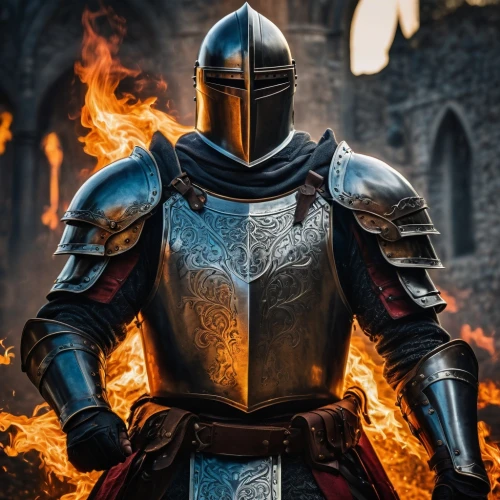 knight armor,iron mask hero,knight festival,medieval,fire background,castleguard,crusader,puy du fou,armored,iron,heavy armour,knight,armour,paladin,wall,joan of arc,armor,destroy,hot metal,middle ages,Photography,General,Fantasy