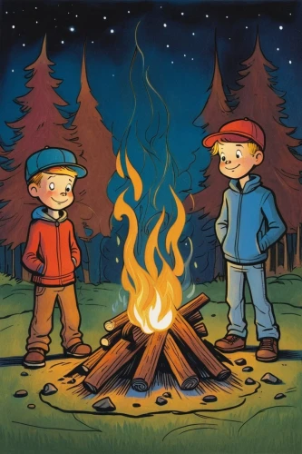 campfire,campfires,camp fire,november fire,fire wood,forest fire,bonfire,wood fire,a collection of short stories for children,kids illustration,camping,fire bowl,boy scouts,triggers for forest fire,fire flakes,wildfires,forest fires,scouts,camping equipment,firepit,Illustration,Children,Children 02