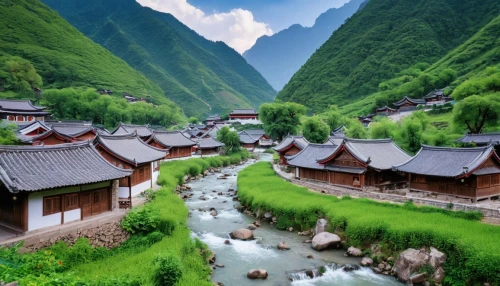 mountain village,south korea,mountainous landscape,yunnan,guizhou,japanese alps,japan landscape,chinese architecture,asian architecture,korean folk village,japanese mountains,beautiful japan,mountain spring,mountain settlement,beautiful landscape,mountain landscape,shirakawa-go,traditional village,xinjiang,the valley of the,Photography,General,Realistic