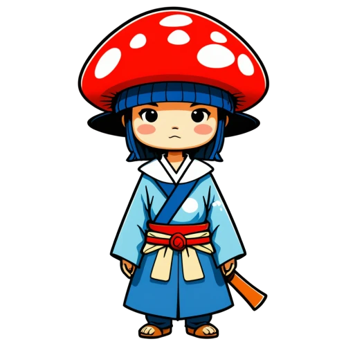 mushroom hat,lingzhi mushroom,yo-kai,toadstool,small mushroom,mushroom type,kokeshi,mushroom,okoromai,agaric,edible mushroom,kokeshi doll,anime japanese clothing,matsuno,komajirou,my clipart,asian conical hat,nikko,shiitake,mushrooming