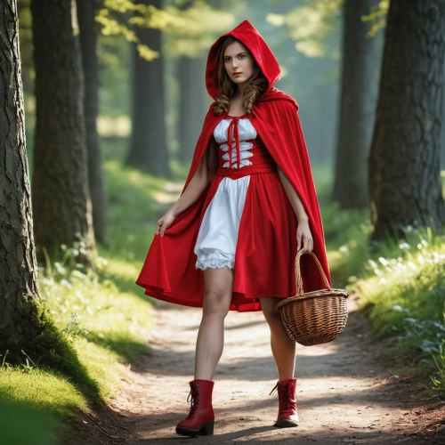 red riding hood,little red riding hood,red coat,red tunic,red cape,red shoes,queen of hearts,man in red dress,scarlet witch,fairy tale character,lady in red,transylvania,girl in red dress,fairy tale,women fashion,fairy tales,alice in wonderland,cosplay image,sint rosa festival,red skirt,Photography,General,Realistic
