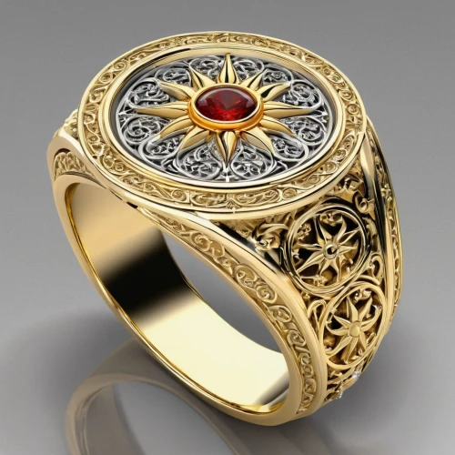 ring with ornament,golden ring,black-red gold,ring jewelry,gold rings,fire ring,wedding ring,colorful ring,pre-engagement ring,nuerburg ring,ring,circular ring,engagement ring,gold filigree,lord who rings,solo ring,wooden rings,finger ring,christmas gold and red deco,gold jewelry,Illustration,Realistic Fantasy,Realistic Fantasy 42