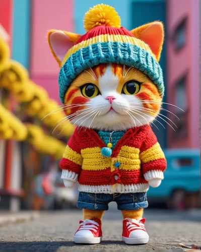 chinese pastoral cat,cute cat,doll cat,cartoon cat,street cat,tiger cat,cute cartoon character,cat image,pompom,ginger cat,cat kawaii,knit hat,cat warrior,scarf animal,lucky cat,pom-pom,red cat,animals play dress-up,to knit,kitten hat,Photography,General,Fantasy