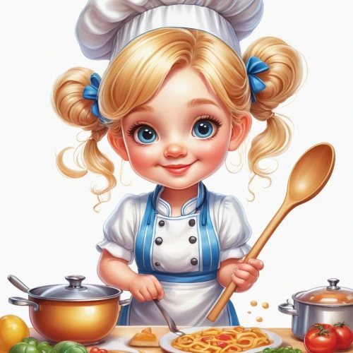 girl in the kitchen,cooking book cover,doll kitchen,chef,confectioner,food and cooking,cookery,pastry chef,waitress,cookware and bakeware,housewife,food preparation,cook,girl with cereal bowl,star kitchen,cooking show,dwarf cookin,cute cartoon image,orecchiette,cooking utensils,Conceptual Art,Daily,Daily 12
