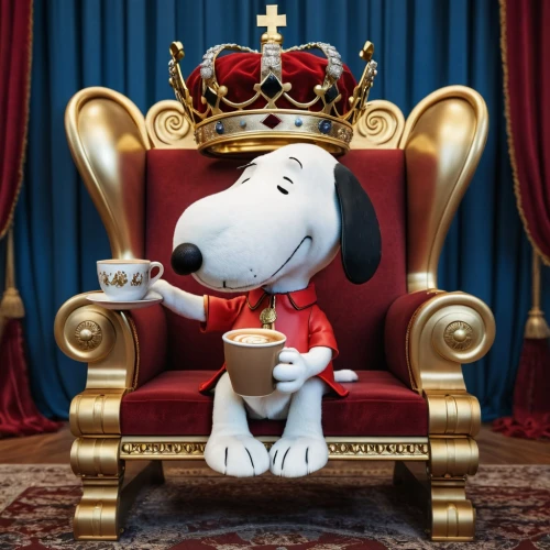 snoopy,royalty,king ortler,royal crown,king,grand duke,the throne,king crown,throne,regal,king caudata,the crown,monarchy,crown render,emperor,top dog,king arthur,royal,content is king,king charles spaniel,Photography,General,Realistic