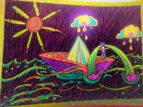 psychedelic art,mushroom landscape,psychedelic,black light,hallucinogenic,mushrooms,lsd,agaric,ufo,colorful doodle,ufos,alien ship,alien invasion,mushroom,alien world,magic hat,mushroom island,forest mushroom,alien planet,spaceships,Anime,Anime,General