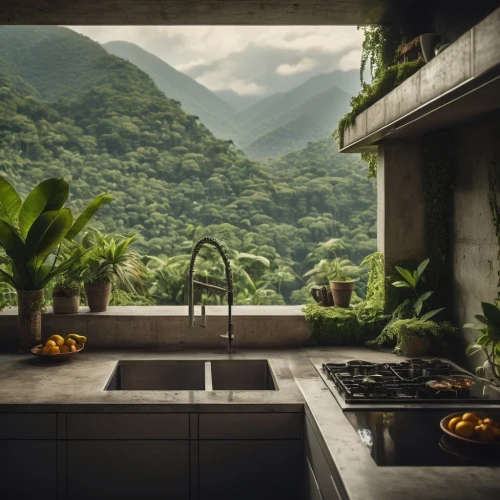 tile kitchen,kitchen design,the kitchen,kitchen interior,countertop,outdoor cooking,kitchen,modern kitchen,big kitchen,costa rican cuisine,kitchenette,roof landscape,home landscape,vintage kitchen,costa rica,kitchen counter,dominica,tropical greens,green living,house in mountains,Photography,General,Cinematic