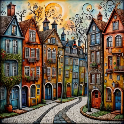 escher village,houses clipart,medieval street,townhouses,the cobbled streets,montmartre,aurora village,row houses,hanging houses,knight village,medieval town,cottages,delft,houses,half-timbered houses,row of houses,colorful city,blocks of houses,town house,cobblestones