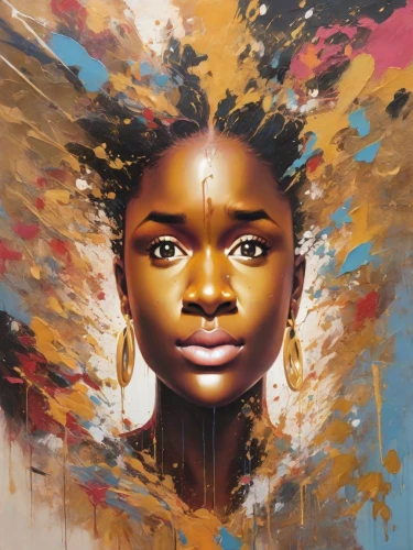 african art,african woman,oil painting on canvas,mystical portrait of a girl,ghana,mali,graffiti art,benin,head woman,african american woman,oil on canvas,girl portrait,portrait of a girl,indigenous painting,painting technique,woman face,cameroon,african culture,aura,art painting