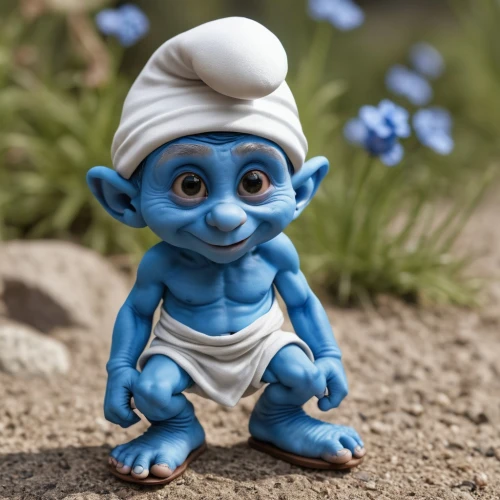 smurf figure,smurf,aladin,aladdin,aladha,scandia gnome,gnome,avatar,om,disney character,cute cartoon character,scandia gnomes,bapu,yogi,ori-pei,3d figure,tzimmes,mohnfigur,figurine,gandhi