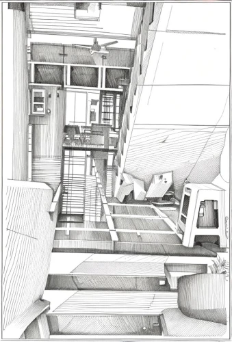compartment,railway carriage,house drawing,frame drawing,skytrain,escalator,metro escalator,escher,elevated railway,technical drawing,jet bridge,stairwell,subway system,ceiling construction,multi storey car park,pencils,sky train,archidaily,aircraft cabin,winding staircase,Design Sketch,Design Sketch,Fine Line Art