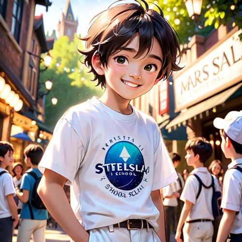 studio ghibli,play street,girl holding a sign,isolated t-shirt,movie star,cg artwork,shanghai disney,darjeeling,valerian,harajuku,anime 3d,tshirt,stenella,anime japanese clothing,stylized,earth station,laika,disney character,cute cartoon character,russo-european laika,Anime,Anime,Cartoon