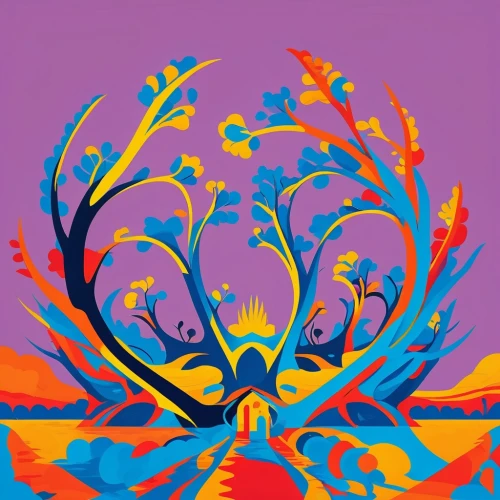 colorful tree of life,deer illustration,tree of life,psychedelic art,stag,pere davids deer,antlers,glowing antlers,kaleidoscope website,manchurian stag,kaleidoscope art,indigenous painting,fawns,flourishing tree,christmas motif,deers,peacock,kaleidoscope,cardstock tree,colorful birds,Illustration,Vector,Vector 01