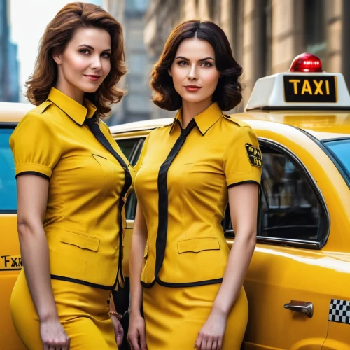 new york taxi,taxicabs,yellow taxi,taxi cab,cabs,yellow cab,taxi,taxi sign,cab driver,passengers,yellow car,taxi stand,cab,businesswomen,business women,city car,nypd,yellow and black,stewardess,allied,Photography,General,Realistic