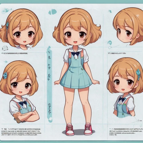 tsumugi kotobuki k-on,darjeeling,chibi girl,darjeeling tea,mikuru asahina,cinnamon girl,lily order,cute cartoon character,euphonium,honoka,stamps,cinnamon roll,mako,hime cut,cyan,chibi,kawaii girl,overalls,sewing pattern girls,illustrations,Unique,Design,Character Design