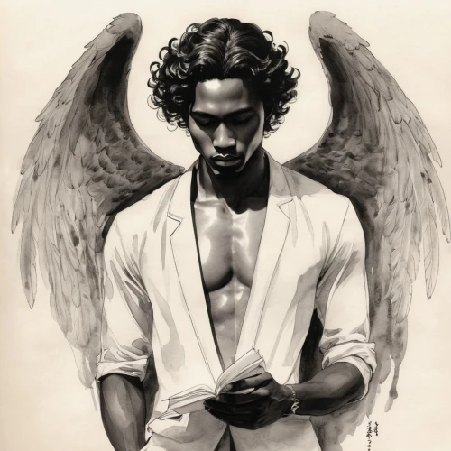 black angel,the archangel,uriel,business angel,lucifer,archangel,angel wings,angelology,angel wing,dark angel,guardian angel,fallen angel,vintage angel,ankh,angel,angel line art,the angel with the cross,winged heart,baroque angel,greek god,Illustration,Paper based,Paper Based 30