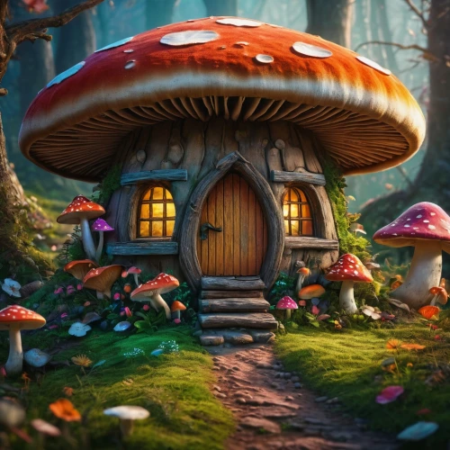mushroom landscape,mushroom island,fairy house,fairy village,forest mushroom,toadstools,fairy forest,fairy door,club mushroom,mushrooms,fairy world,toadstool,forest mushrooms,mushroom,mushroom type,fairytale forest,tree mushroom,house in the forest,alice in wonderland,cartoon forest,Photography,General,Fantasy