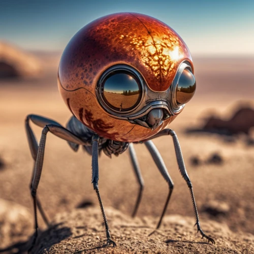 insect ball,bacteriophage,walking spider,ant,phage,scarab,robot eye,cinema 4d,eye ball,martian,araneus,two-point-ladybug,ant hill,dung beetle,extraterrestrial life,alien planet,carapace,ladybug,arachnid,blue-winged wasteland insect,Photography,General,Realistic