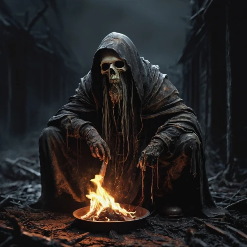hag,grimm reaper,grim reaper,death god,undead warlock,candlemaker,hooded man,death's-head,shamanic,shamanism,reaper,hieromonk,the abbot of olib,dwarf cookin,dance of death,massively multiplayer online role-playing game,magus,flickering flame,pall-bearer,woodsman,Photography,Artistic Photography,Artistic Photography 13