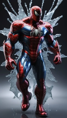 3d man,red super hero,spider-man,spiderman,superhero background,spider man,steel man,webbing,spider,webs,electro,muscular system,marvel figurine,3d rendered,arachnid,3d figure,iron-man,cinema 4d,3d render,3d model,Photography,Artistic Photography,Artistic Photography 11