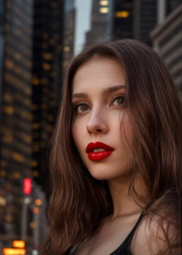 red lips,red lipstick,city ​​portrait,beautiful young woman,pretty young woman,portrait photography,model beauty,romantic portrait,female model,young woman,vampire woman,portrait photographers,woman portrait,femme fatale,girl portrait,romantic look,beautiful model,lady in red,bokeh,vampire lady,Common,Common,Photography