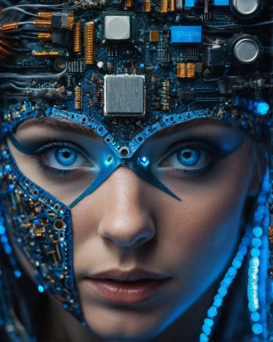 cybernetics,artificial intelligence,cyberpunk,cyborg,women in technology,circuit board,ai,computational thinking,biomechanical,circuitry,neural network,cyberspace,wearables,girl at the computer,motherboard,computer art,cyber,mother board,artificial hair integrations,virtual identity,Photography,General,Fantasy