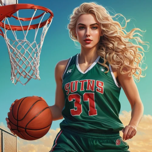 basketball player,woman's basketball,sports girl,game illustration,women's basketball,girls basketball,world digital painting,basketball,nba,digital painting,michael jordan,sports uniform,sports jersey,sci fiction illustration,outdoor basketball,playing sports,nikola,wall & ball sports,sports,spalding,Illustration,Realistic Fantasy,Realistic Fantasy 25