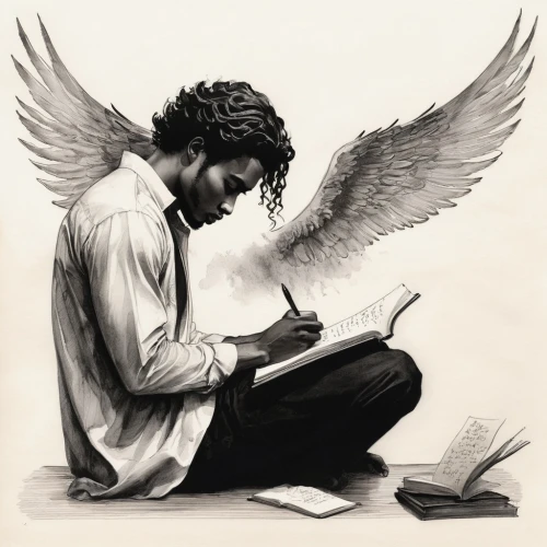 business angel,angelology,uriel,the archangel,angel wings,guardian angel,angel line art,angel wing,angel,black angel,archangel,fallen angel,lucifer,the angel with the cross,writing-book,author,love angel,sci fiction illustration,study,wings,Illustration,Paper based,Paper Based 30
