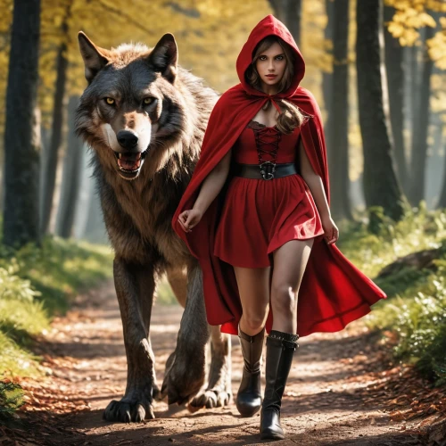 red riding hood,little red riding hood,red wolf,red cape,wolf couple,wolf,red coat,two wolves,european wolf,wolves,scarlet witch,tervuren,howling wolf,wolfdog,saarloos wolfdog,howl,canis lupus,transylvanian hound,girl with dog,wolf hunting,Photography,General,Realistic
