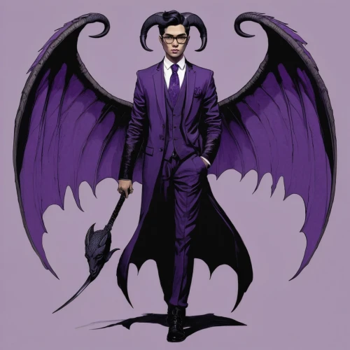 dark suit,purple,rich purple,business angel,twitch icon,no purple,king of the ravens,bat,the suit,dark purple,men's suit,wedding suit,wing purple,twitch logo,the hummingbird hawk-purple,the archangel,purple background,suit trousers,a black man on a suit,suit,Illustration,Black and White,Black and White 02