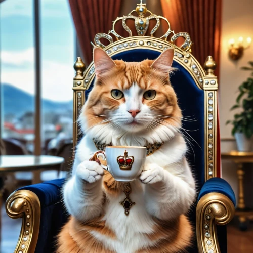napoleon cat,emperor,monarchy,grand duke,king caudata,royal,regal,content is king,royal crown,the throne,royal tiger,mayor,king crown,king,imperial crown,king ortler,royalty,throne,heraldic animal,royal award,Photography,General,Realistic