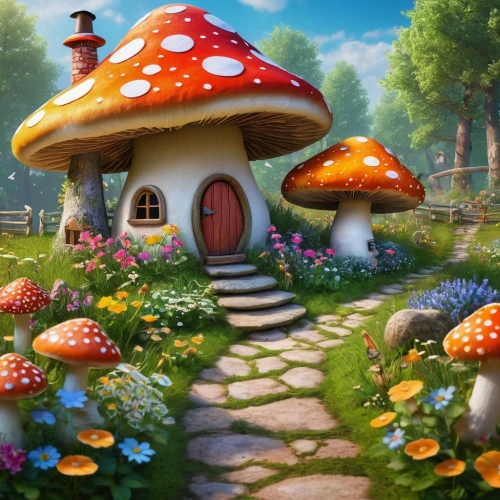mushroom landscape,mushroom island,toadstools,fairy village,fairy house,toadstool,club mushroom,mushrooms,lingzhi mushroom,fairy forest,fairy world,forest mushroom,mushroom type,dandelion hall,champignon mushroom,umbrella mushrooms,forest mushrooms,mushroom,amanita,mushroom hat,Photography,General,Fantasy
