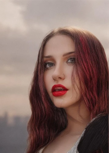 red lipstick,red lips,scarlet witch,red hair,redhair,red russian,ariel,red-haired,sofia,poppy red,vampire woman,red head,icon instagram,harley,fizzy,red double,lip,ruby red,red skin,red throat,Common,Common,Photography