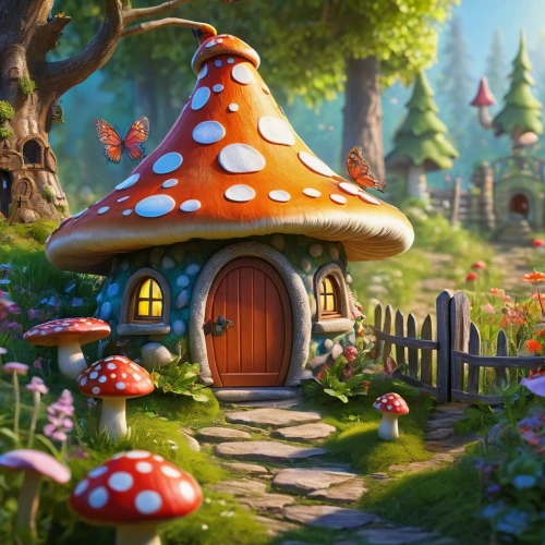 mushroom landscape,fairy village,mushroom island,fairy house,toadstool,toadstools,scandia gnomes,club mushroom,fairy door,dandelion hall,fairy world,fairy chimney,fairy forest,fairy tale castle,mushrooms,forest mushroom,house in the forest,gnomes,umbrella mushrooms,lingzhi mushroom,Photography,General,Fantasy