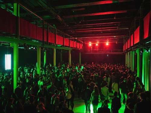 factory hall,nightclub,warehouse,music venue,industrial hall,heineken1,neon carnival brasil,clubbing,rave,concert venue,party lights,indoor,green light,event venue,the boiler room,dance club,limelight,hall,techno,lasers,Photography,General,Realistic